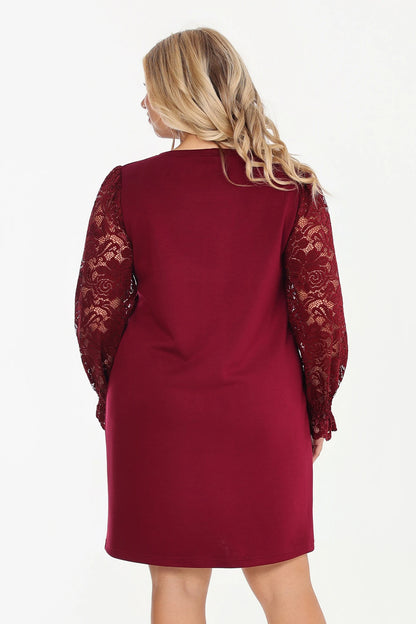 VALENCIA Csipkés Ujjú Ruha